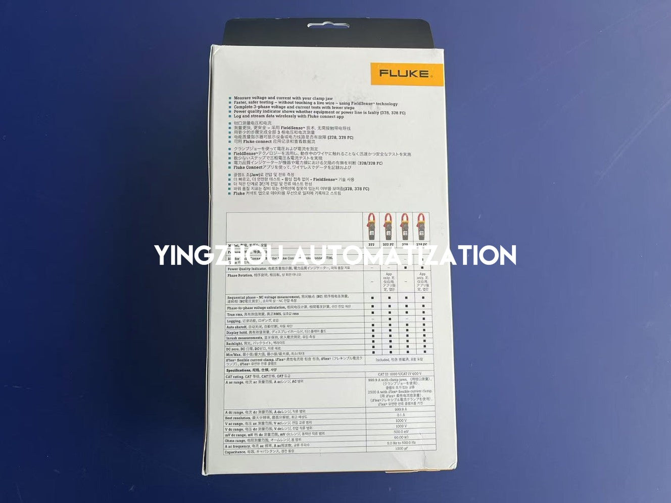 Fluke 377 FC True-RMS AC/DC Clamp Meter | FieldSense Technology, Fluke Connect Enabled, High-Performance 3-Phase Testing, Brand New Original-YingZhou Automatization