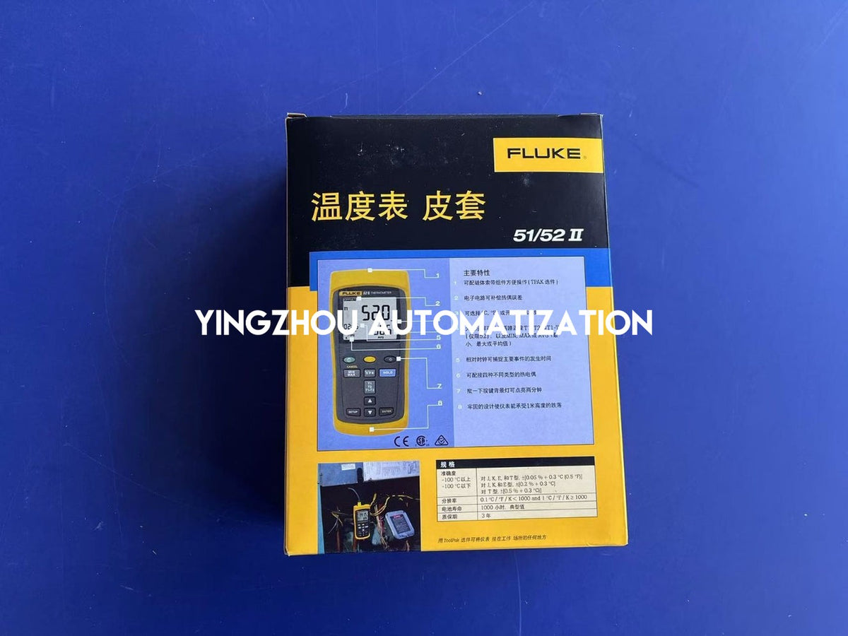 Fluke 51 II Single-Input Digital Thermometer J K T E Thermocouple −200°C to 1372°C-YingZhou Automatization