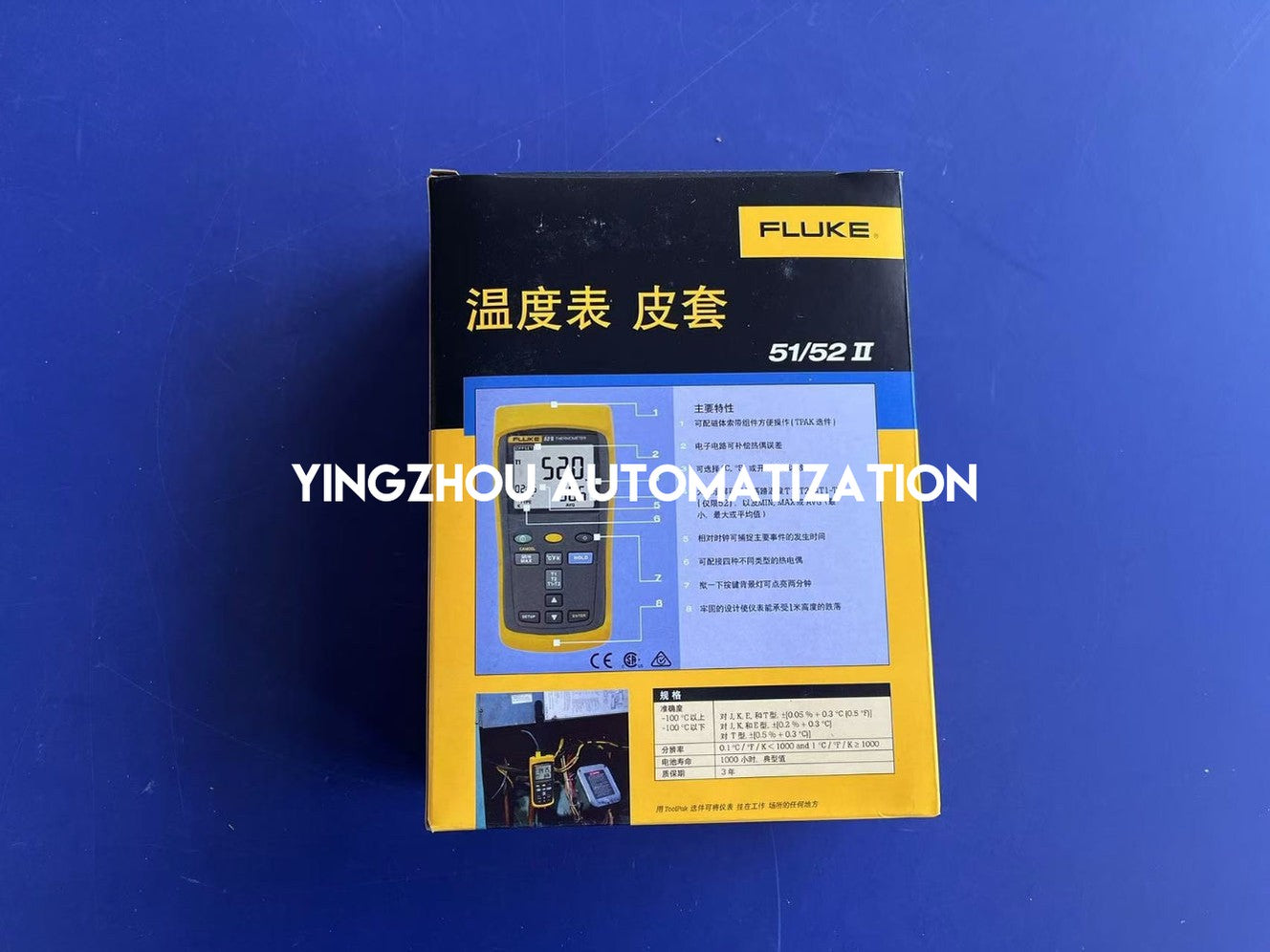 Fluke 51 II Single Input Digital Thermometer | K-Type, High Accuracy, Industrial Temperature Diagnostic Tool, Brand New Original-YingZhou Automatization