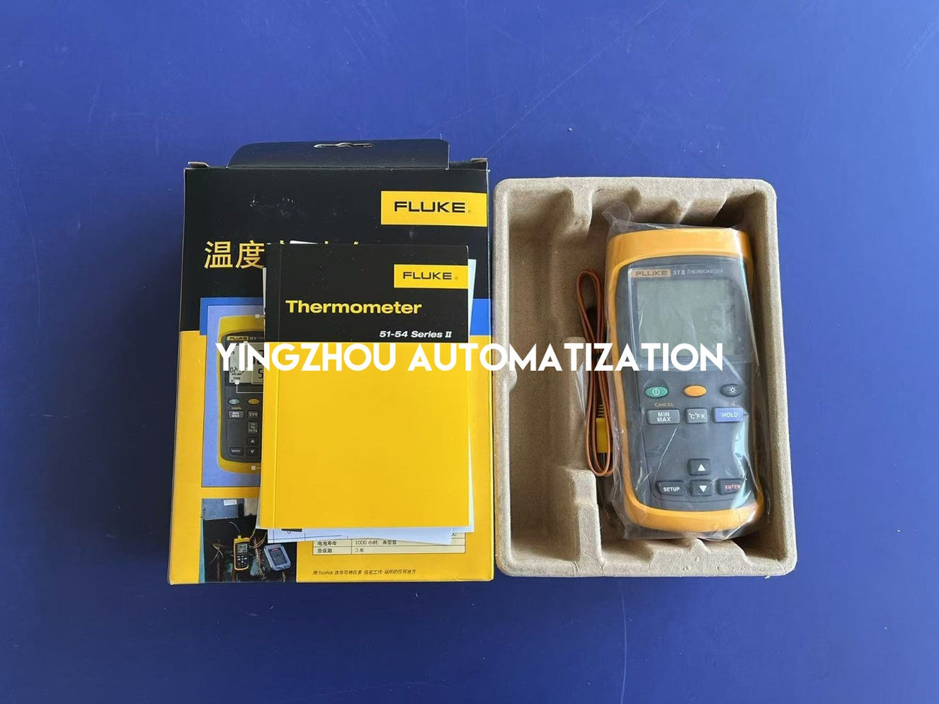 Fluke 51 II Single Input Digital Thermometer - Lab Accuracy, Supports J, K, T, E Probes-YingZhou Automatization