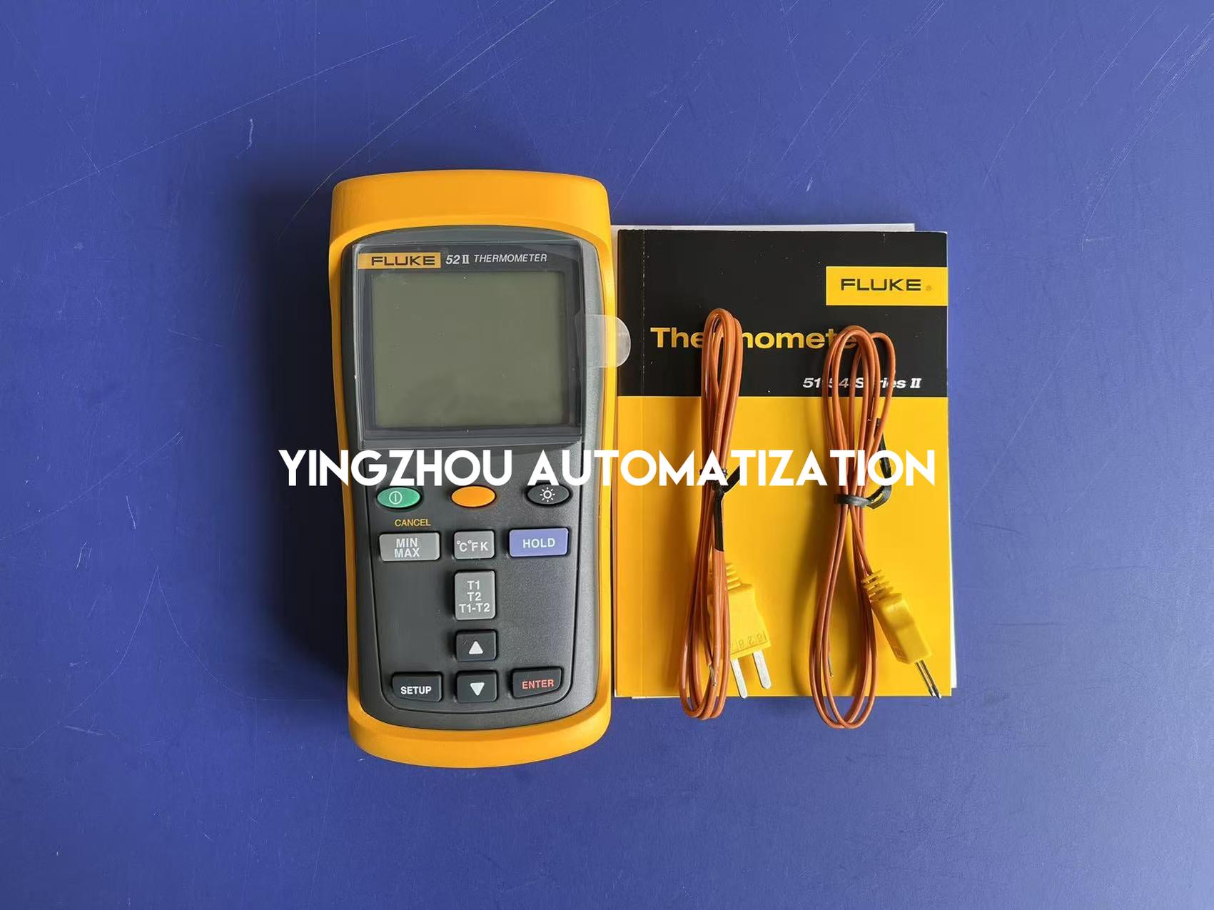 Fluke 52 II Dual Input Digital Thermometer | K-Type, High Accuracy, Industrial Temperature Diagnostics, Brand New Original-YingZhou Automatization