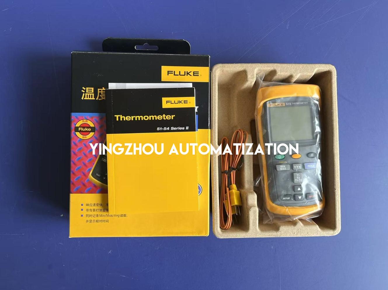 Fluke 52 II Dual Input Digital Thermometer - Lab Accuracy, Multi-Thermocouple Support-YingZhou Automatization