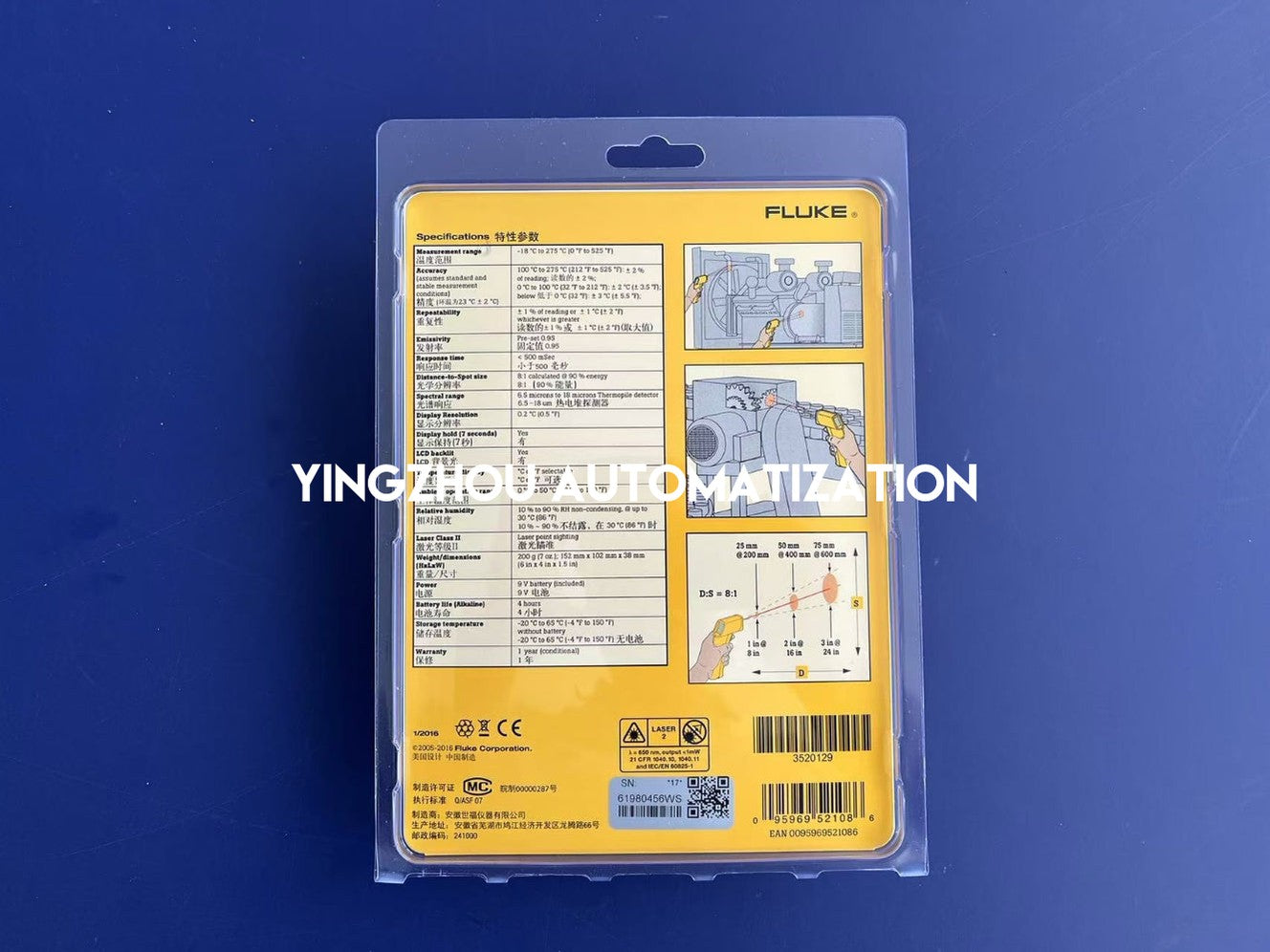 Fluke 59 Mini Infrared Thermometer | Compact, Rapid Spot Temperature Measurement, Industrial Diagnostic Tool, Brand New Original-YingZhou Automatization