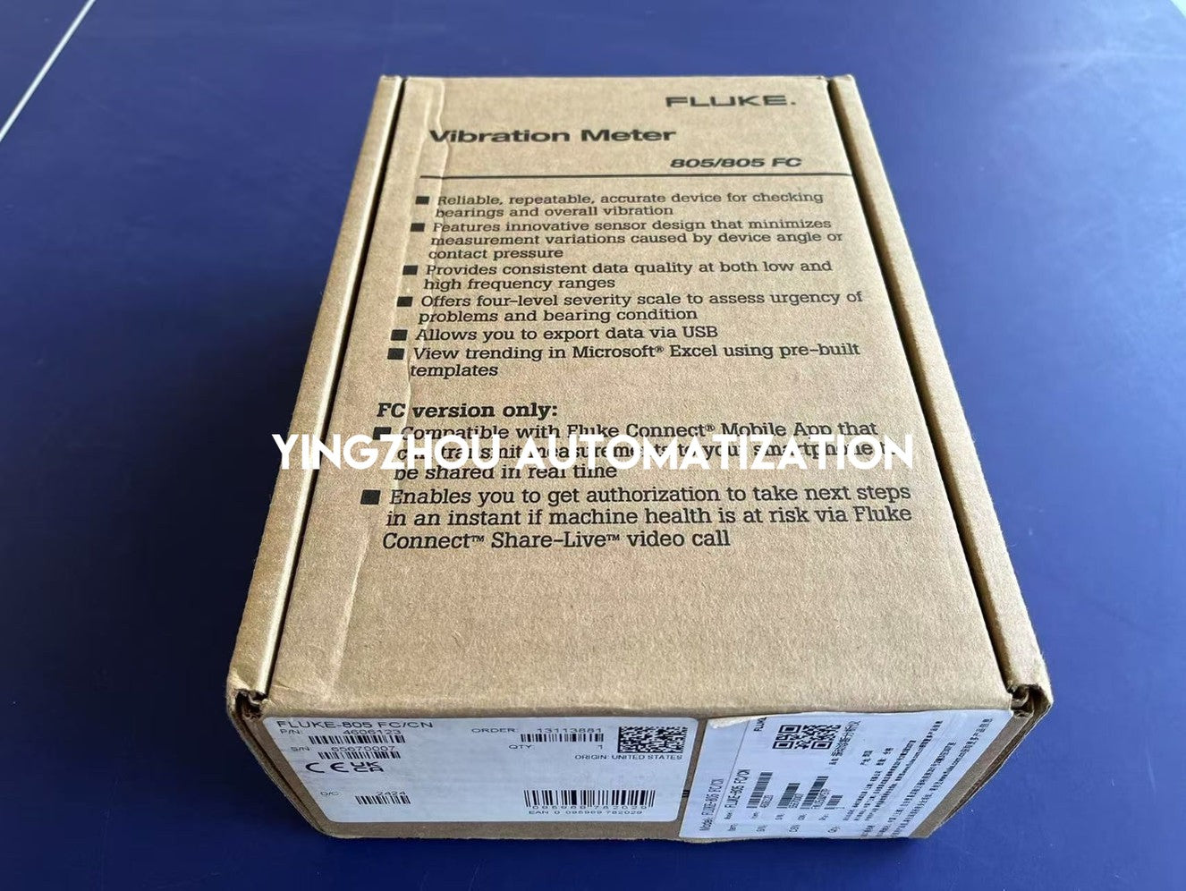 Fluke 805 FC Vibration Meter - Severity-Scaled Results, Crest Factor+, Fluke Connect-YingZhou Automatization