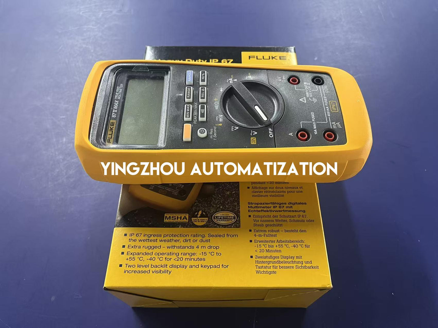 Fluke 87V MAX True-RMS Digital Multimeter | IP67 Waterproof, Extreme Ruggedness, High-Accuracy Industrial Diagnostic, Brand New Original-YingZhou Automatization