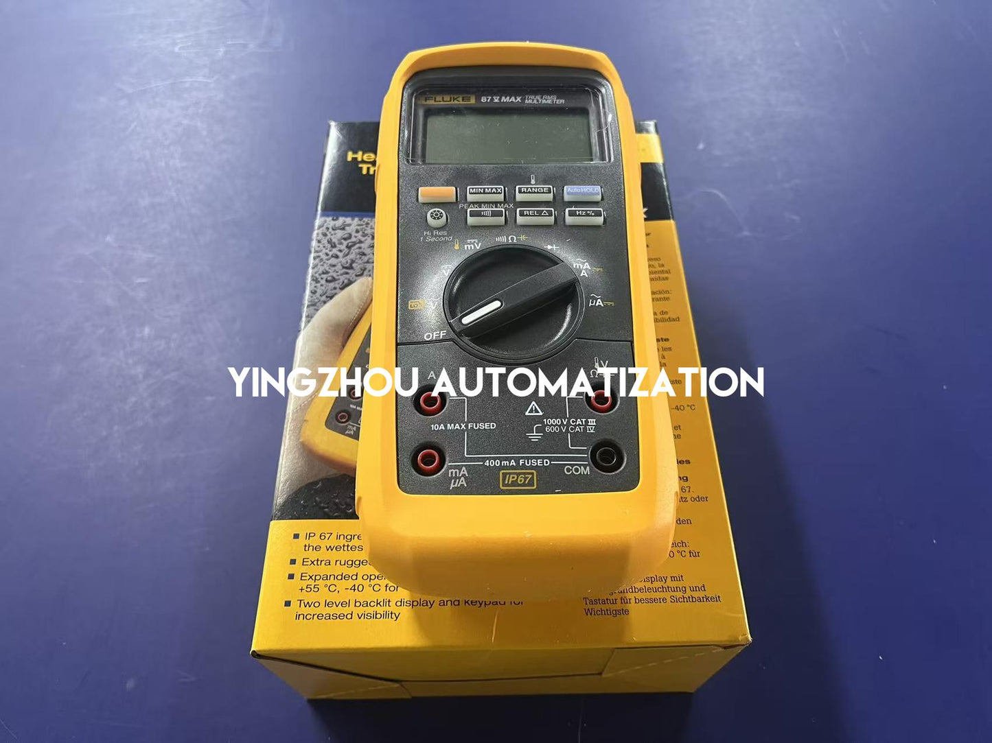 Fluke 87V MAX True-RMS Digital Multimeter | IP67 Waterproof, Extreme Ruggedness, High-Accuracy Industrial Diagnostic, Brand New Original-YingZhou Automatization