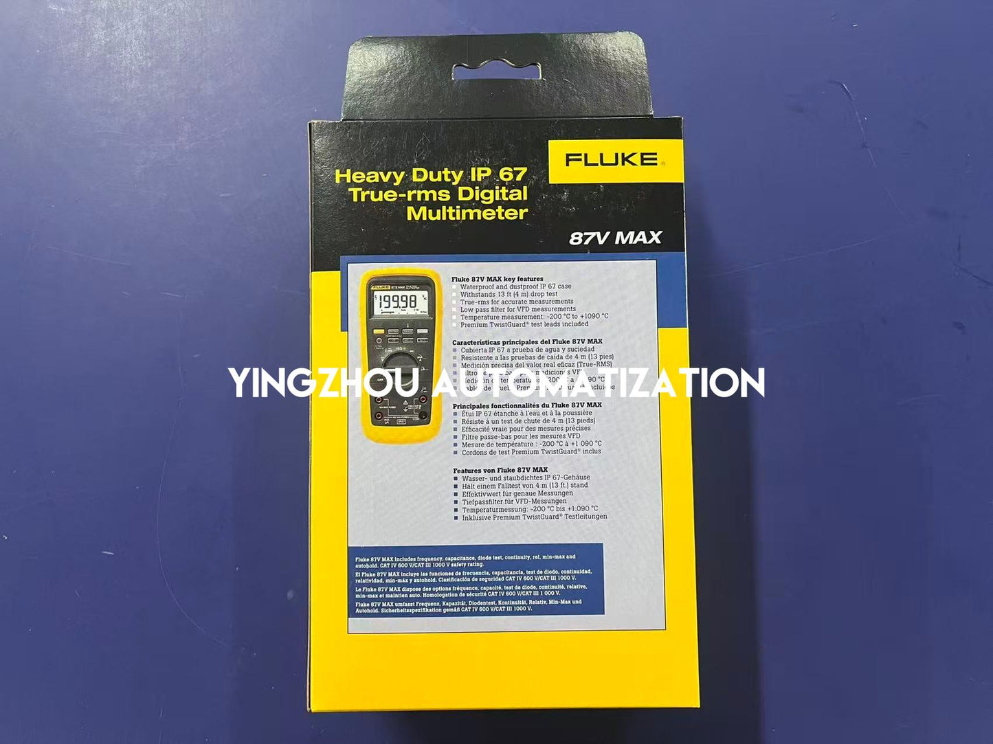Fluke 87V MAX True-RMS Digital Multimeter | IP67 Waterproof, Extreme Ruggedness, High-Accuracy Industrial Diagnostic, Brand New Original-YingZhou Automatization
