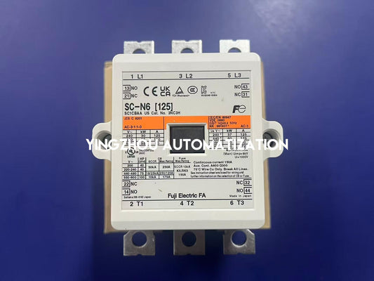 Fuji Electric SC-N6 Contactor | 125A Magnetic AC Contactor 220V AC Coil 3-Pole Industrial Switch | Brand New Original-YingZhou Automatization