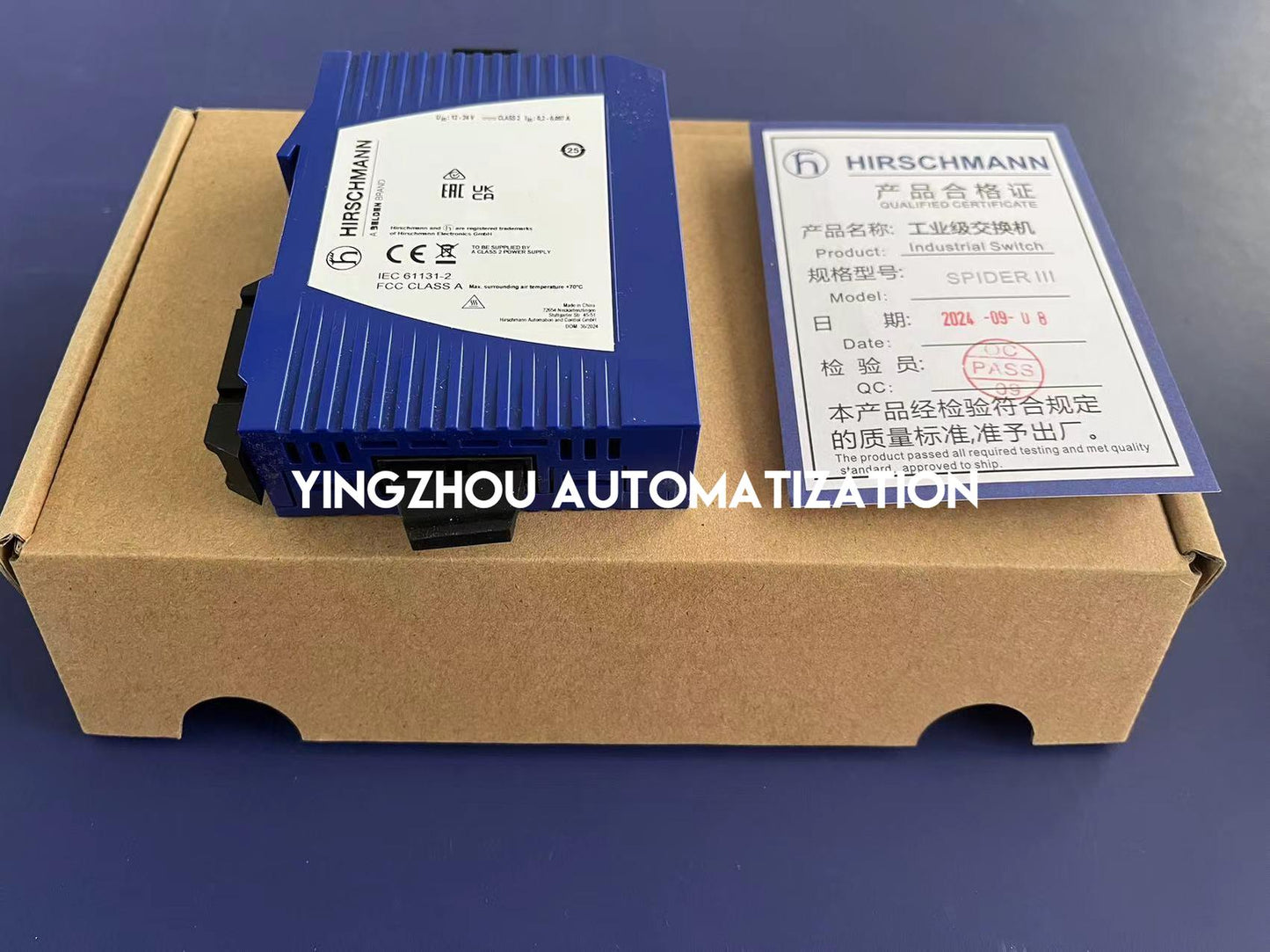 Hirschmann SPIDER-SL-20-04T1M29999SZ9HHHH Industrial Ethernet Switch | 5-Port Unmanaged | 4x RJ45 + 1x Multi-Mode Fiber | Extended Temperature | Brand New Original-YingZhou Automatization