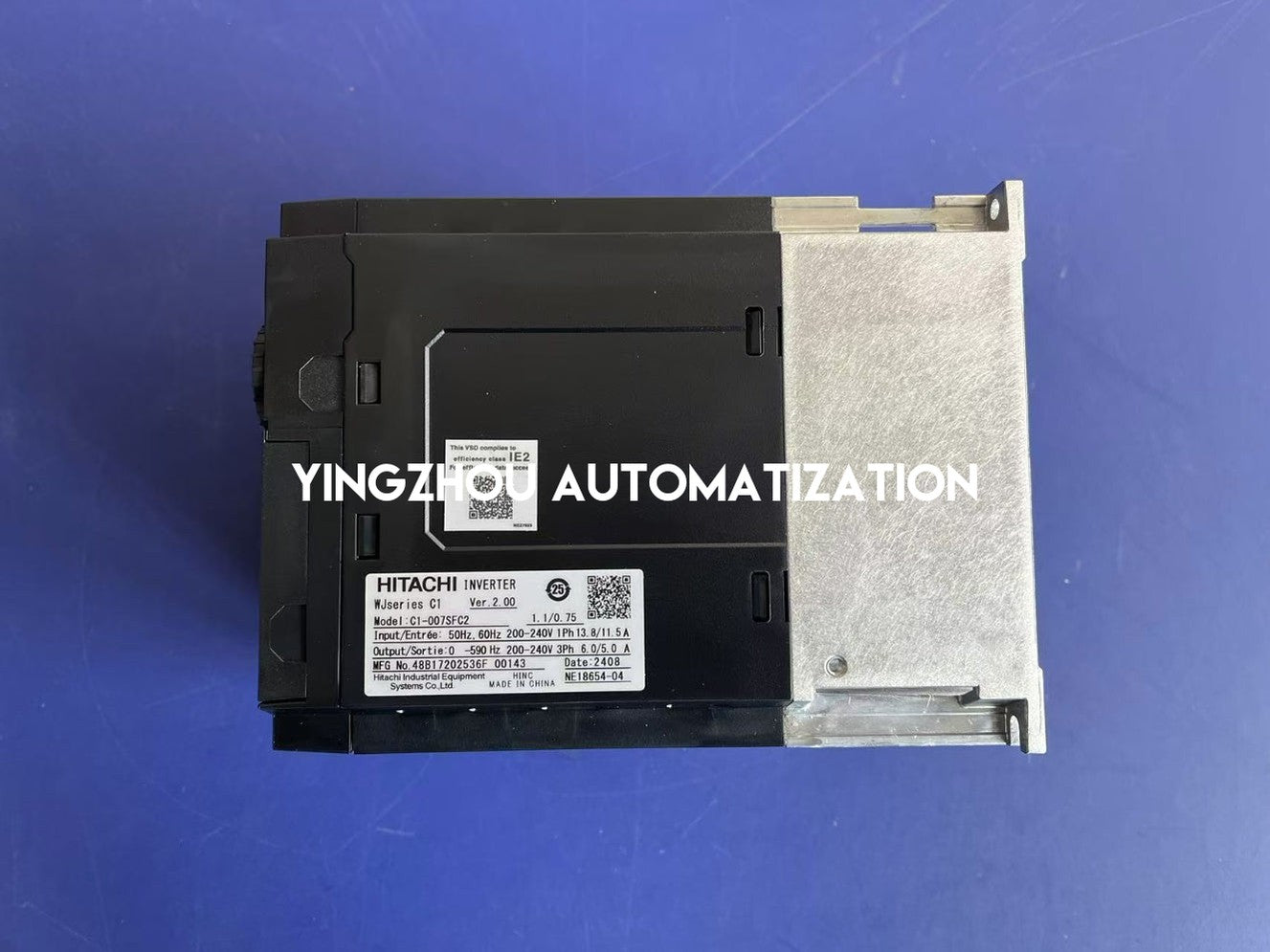Hitachi WJ-C1 Series VFD C1-007SFC2 | 1 HP, 240V Single-Phase Input, 0.75kW-YingZhou Automatization