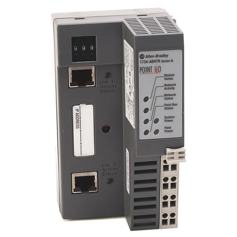 Allen Bradley Network Adapter 1734-AENTR PLC Point I/O Dual Ethernet Communication Module