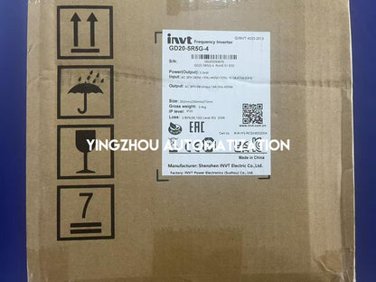 INVT GD20-5R5G-4 Goodrive20 5.5kW 400V 3-Phase 14A Variable Frequency Drive-YingZhou Automatization