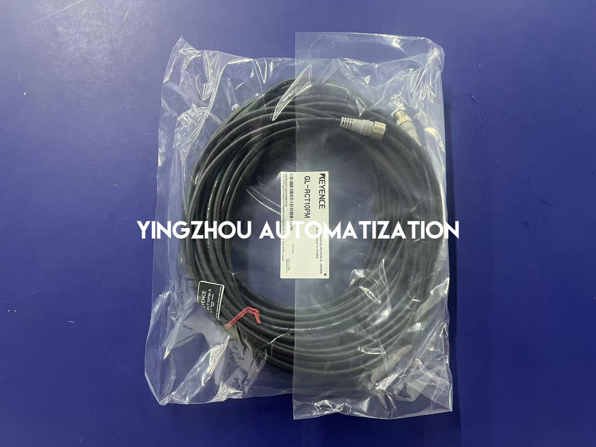 KEYENCE GL-RCT10PM 10m M14 Female-to-Male Extension Cable for GL-R Series Safety Light Curtains-YingZhou Automatization