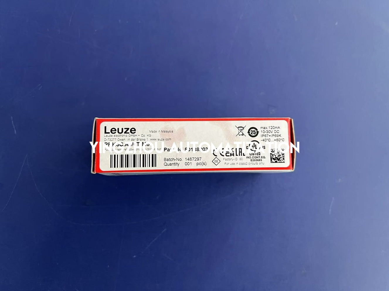 Leuze PRK3C.A3/6T-M8 Retro-reflective Photoelectric Sensor - Polarized, M8 Connector-YingZhou Automatization