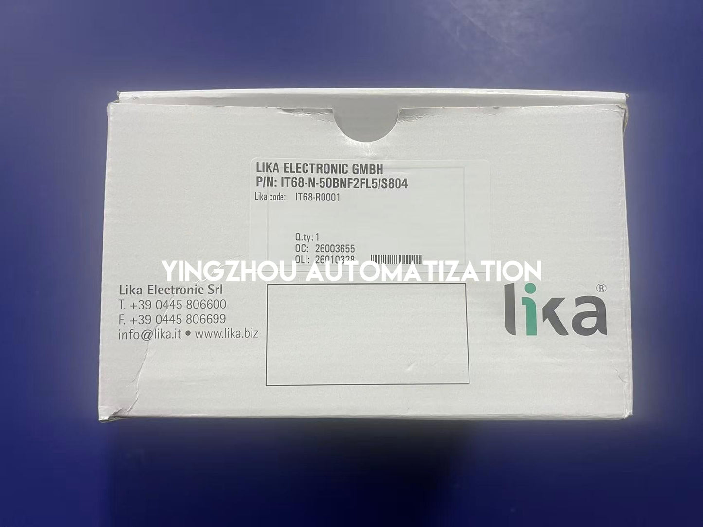 Lika IT68-N-50BNF2FL5/S804 Encoder | IT68 Series Incremental Encoder 15mm Shaft 50 PPR | Brand New Original-YingZhou Automatization