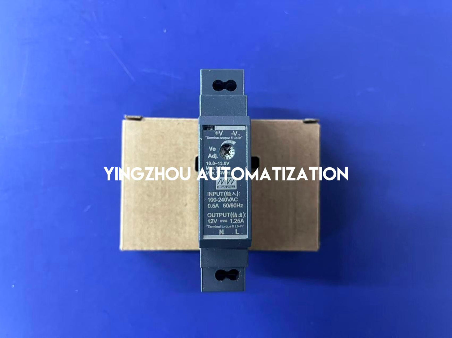 MEAN WELL HDR-15-12 DIN Rail Power Supply - 15W, 12V DC, 1.25A, Ultra Slim-YingZhou Automatization
