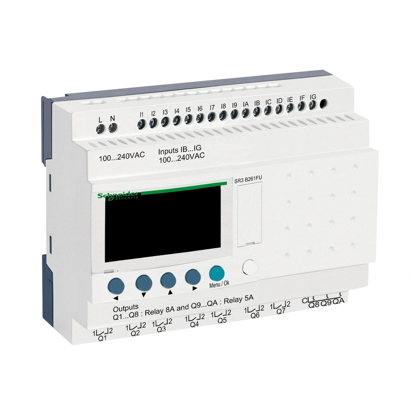 Schneider Zelio Logic Series SR3B261FU PLC Modular Smart Relay