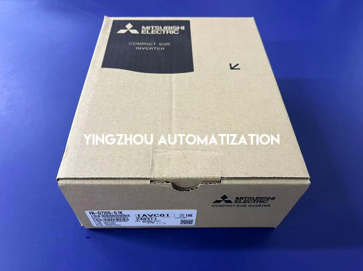 Mitsubishi FR-D720S-0.1K Inverter Drive | FR-D700 Series | 0.1kW 0.12HP 0.8A | Single-Phase 200V | Brand New Original-YingZhou Automatization