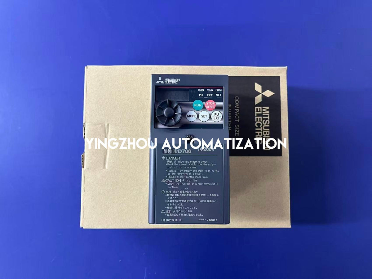 Mitsubishi FR-D720S-0.1K Inverter Drive | FR-D700 Series | 0.1kW 0.12HP 0.8A | Single-Phase 200V | Brand New Original-YingZhou Automatization