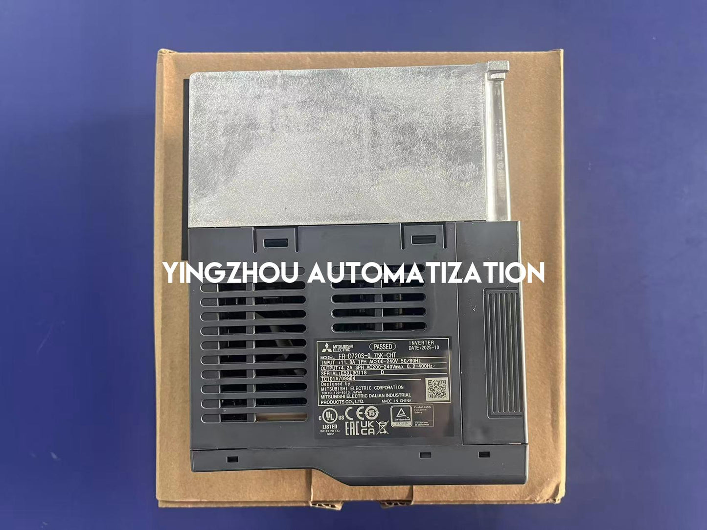 Mitsubishi FR-D720S-0.75K-CHT Inverter Drive | FR-D700 Series | 0.75kW 1HP 4.2A | Single-Phase 200V | Brand New Original-YingZhou Automatization