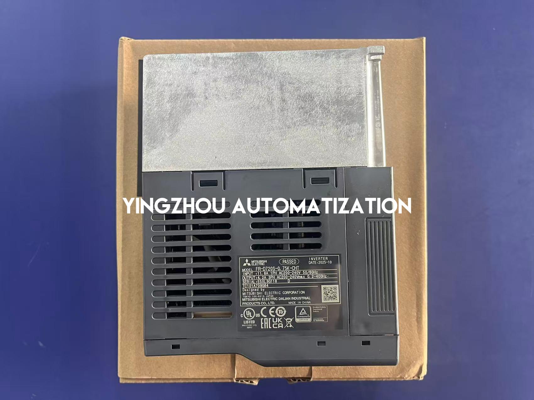 Mitsubishi FR-D720S-0.75K-CHT Inverter Drive | FR-D700 Series | 0.75kW 1HP 4.2A | Single-Phase 200V | Brand New Original-YingZhou Automatization