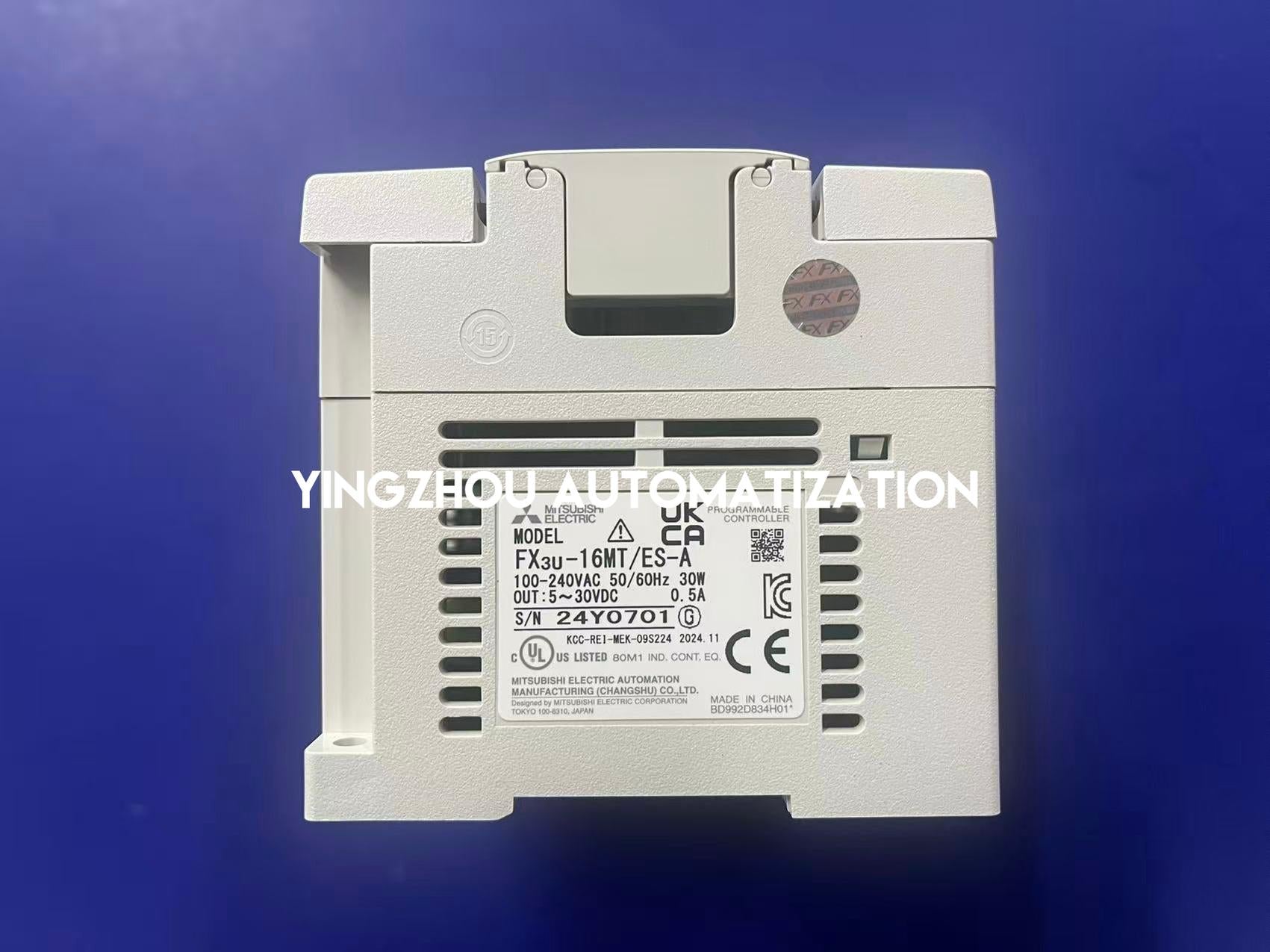 Mitsubishi FX3U-16MT/ES-A PLC Controller | FX3U Series | 16 I/O (8 In / 8 Out Transistor) | AC Power | Brand New Original-YingZhou Automatization