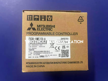 Mitsubishi FX3U-16MT/ES-A PLC Controller | FX3U Series | 16 I/O (8 In / 8 Out Transistor) | AC Power | Brand New Original-YingZhou Automatization