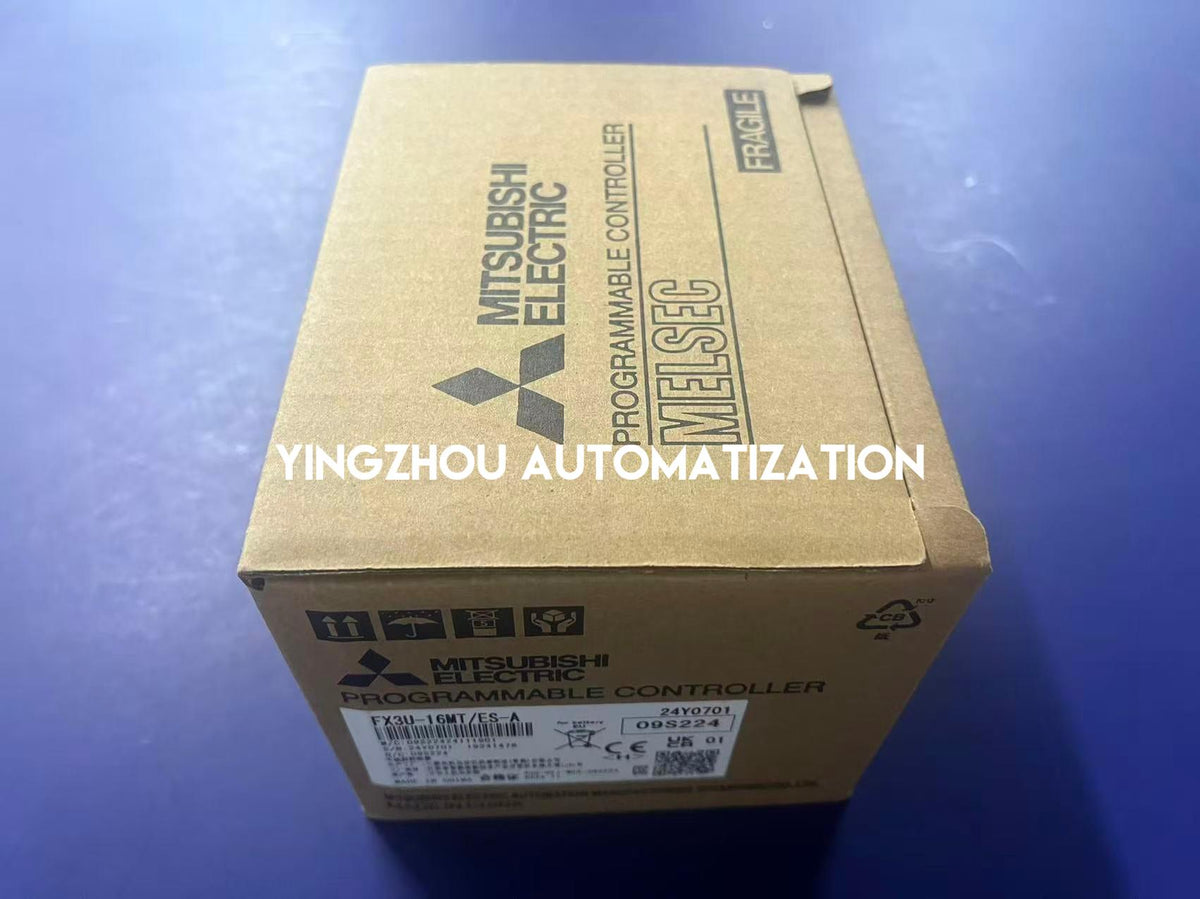 Mitsubishi FX3U-16MT/ES-A PLC Controller | FX3U Series | 16 I/O (8 In / 8 Out Transistor) | AC Power | Brand New Original-YingZhou Automatization