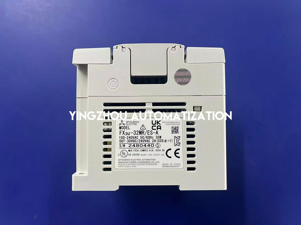 Mitsubishi FX3U-32MR/ES-A PLC Controller | FX3U Series | 32 I/O (16 In / 16 Out Relay) | AC Power | Brand New Original-YingZhou Automatization