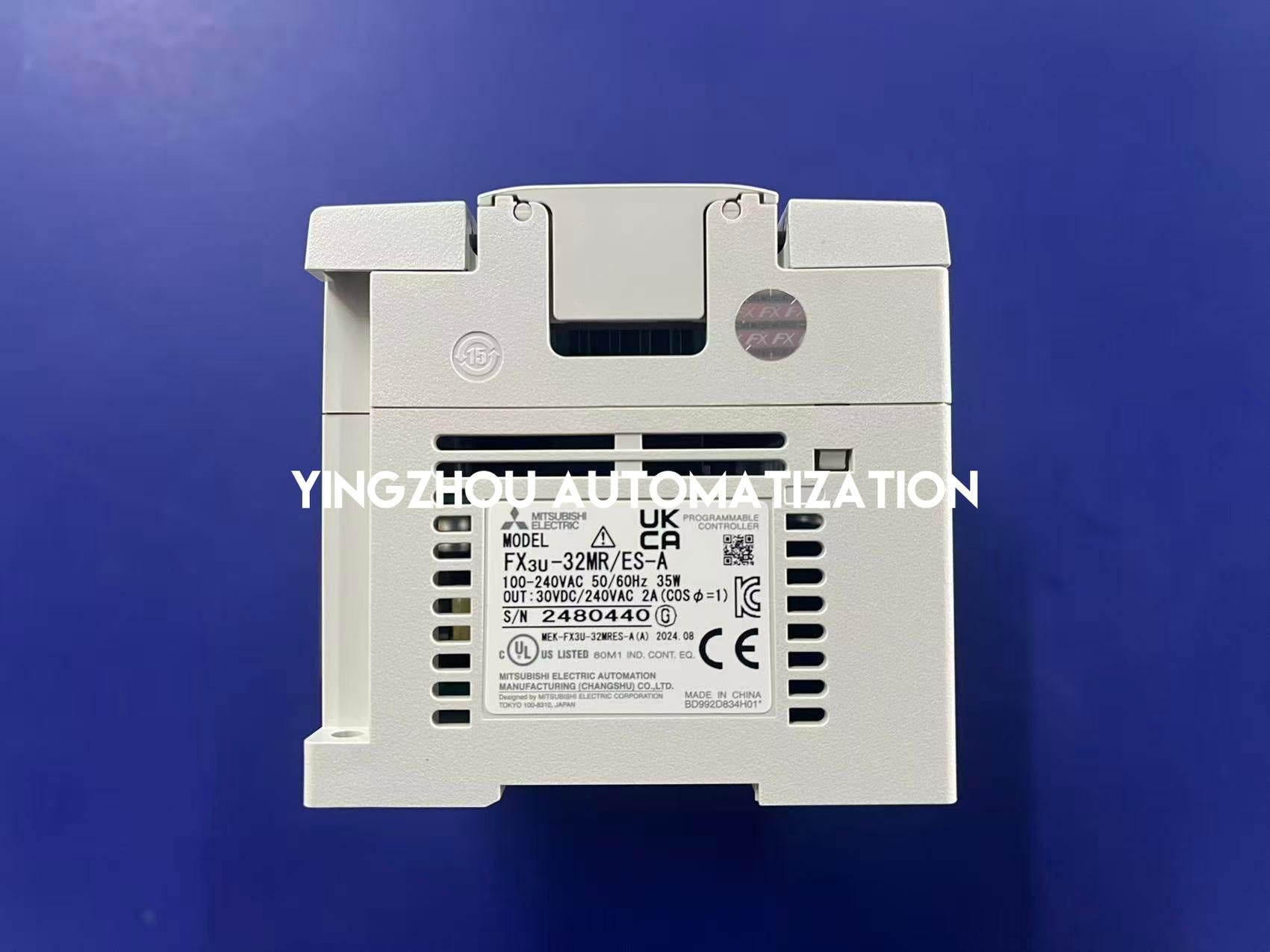 Mitsubishi FX3U-32MR/ES-A PLC Controller | FX3U Series | 32 I/O (16 In / 16 Out Relay) | AC Power | Brand New Original-YingZhou Automatization