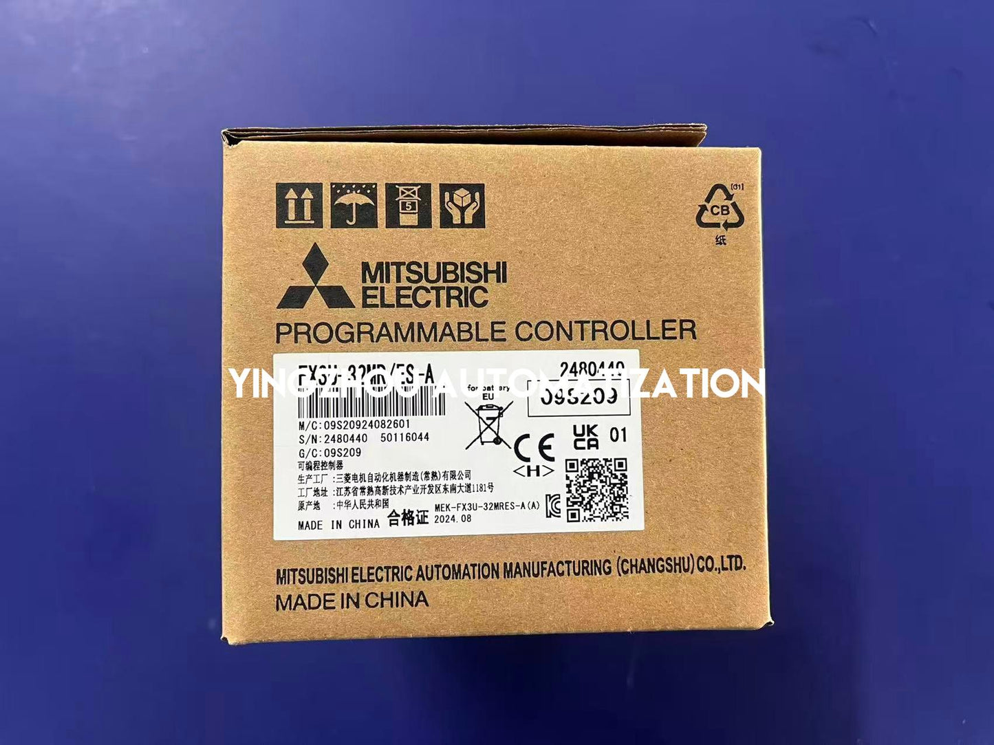 Mitsubishi FX3U-32MR/ES-A PLC Controller | FX3U Series | 32 I/O (16 In / 16 Out Relay) | AC Power | Brand New Original-YingZhou Automatization
