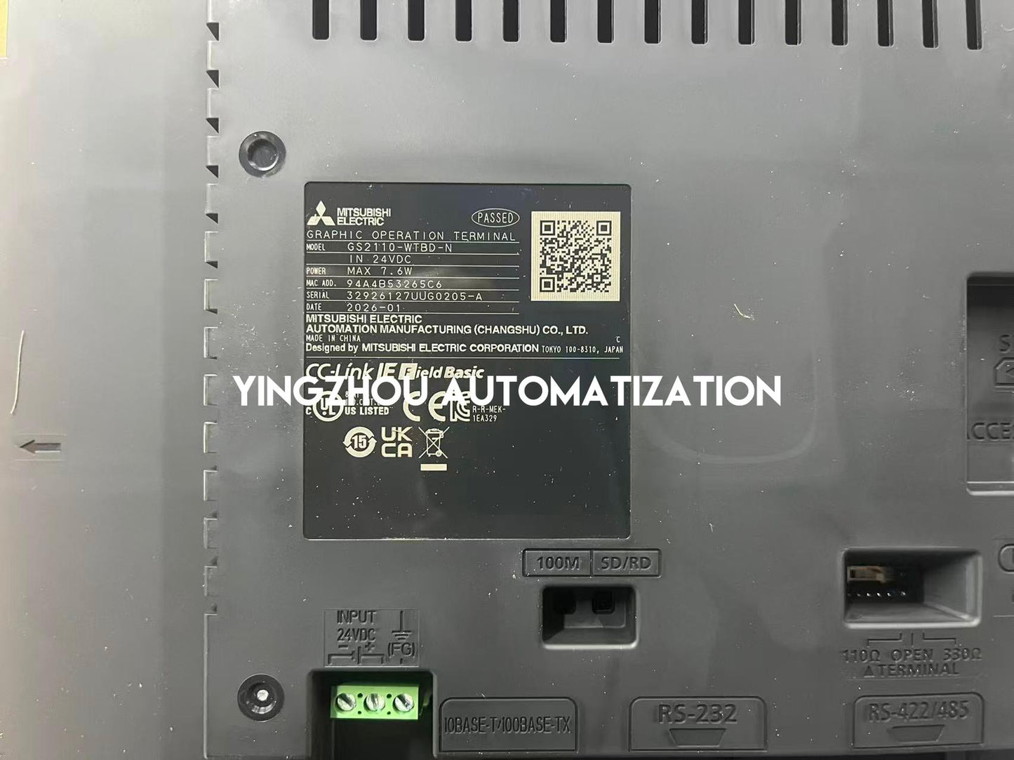 Mitsubishi GS2110-WTBD-N HMI Operator Panel | GOT2000 Series | 10.1 Inch Widescreen TFT | Ethernet 24VDC | Brand New Original-YingZhou Automatization