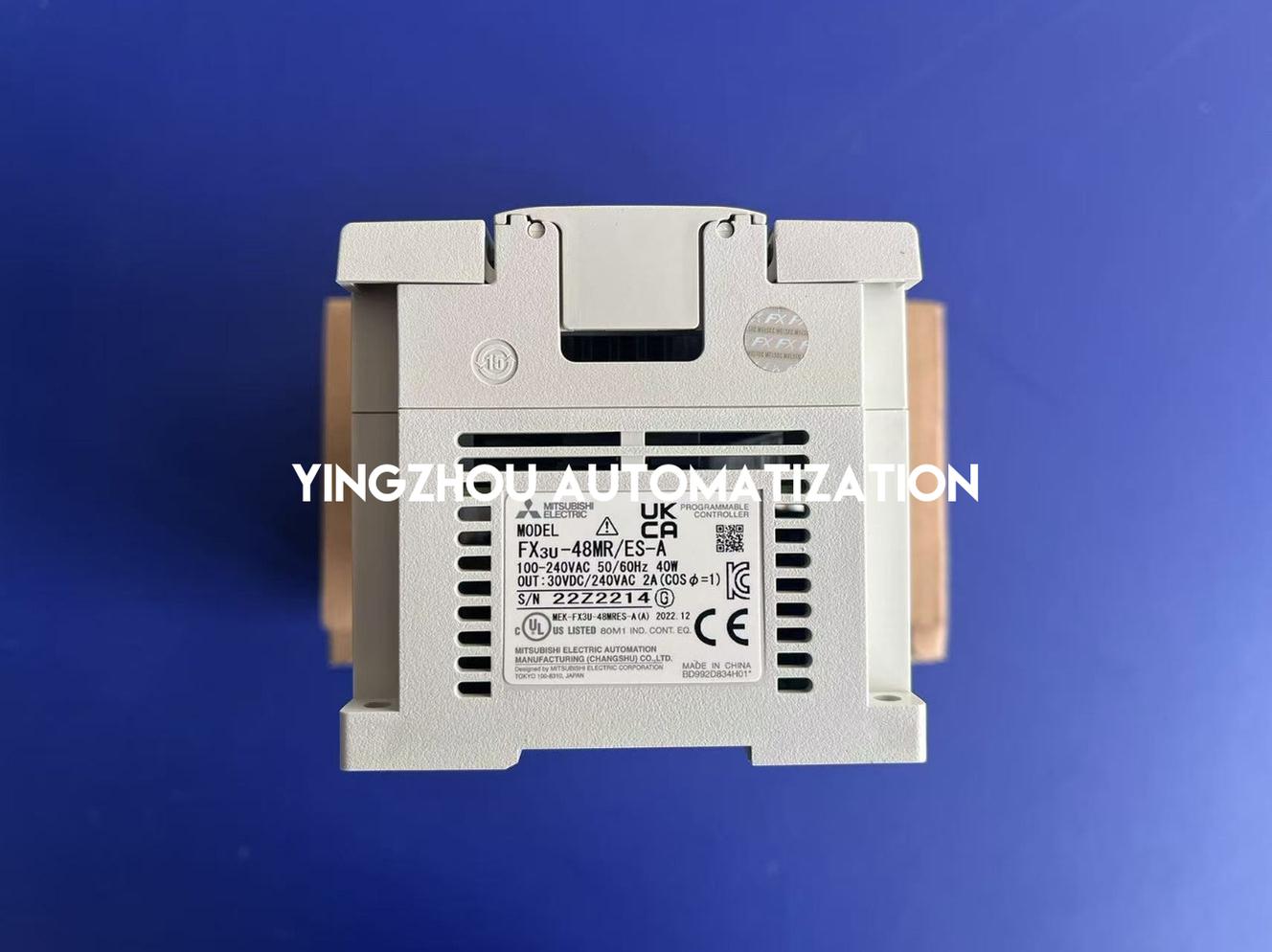 Mitsubishi MELSEC FX3U-48MR/ES-A PLC Base Unit - 24 In / 24 Out Relay, 100-240V AC Power-YingZhou Automatization