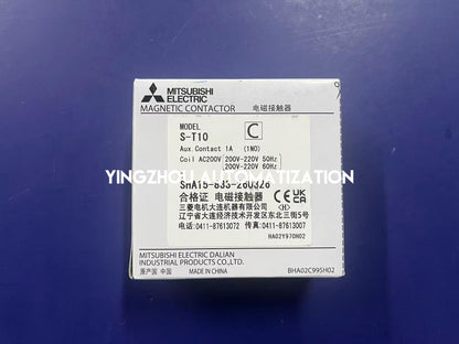 Mitsubishi S-T10 Magnetic Contactor | 3-Pole 20A | 200V AC Coil | 1NO Auxiliary | Compact Industrial Motor Starter | Brand New Original-YingZhou Automatization