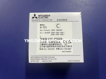 Mitsubishi S-T21 Magnetic Contactor | 3-Pole 35A | 200V AC Coil | 2NO + 2NC Auxiliary | Industrial Motor Starter | Brand New Original-YingZhou Automatization