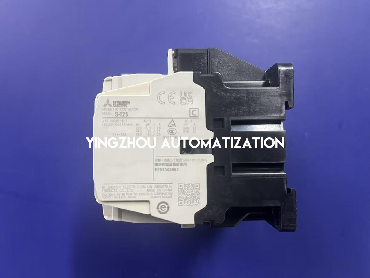 Mitsubishi S-T25 Magnetic Contactor | 3-Pole 40A | 200V AC Coil | 2NO + 2NC Auxiliary | Terminal Cover Included | Brand New Original-YingZhou Automatization