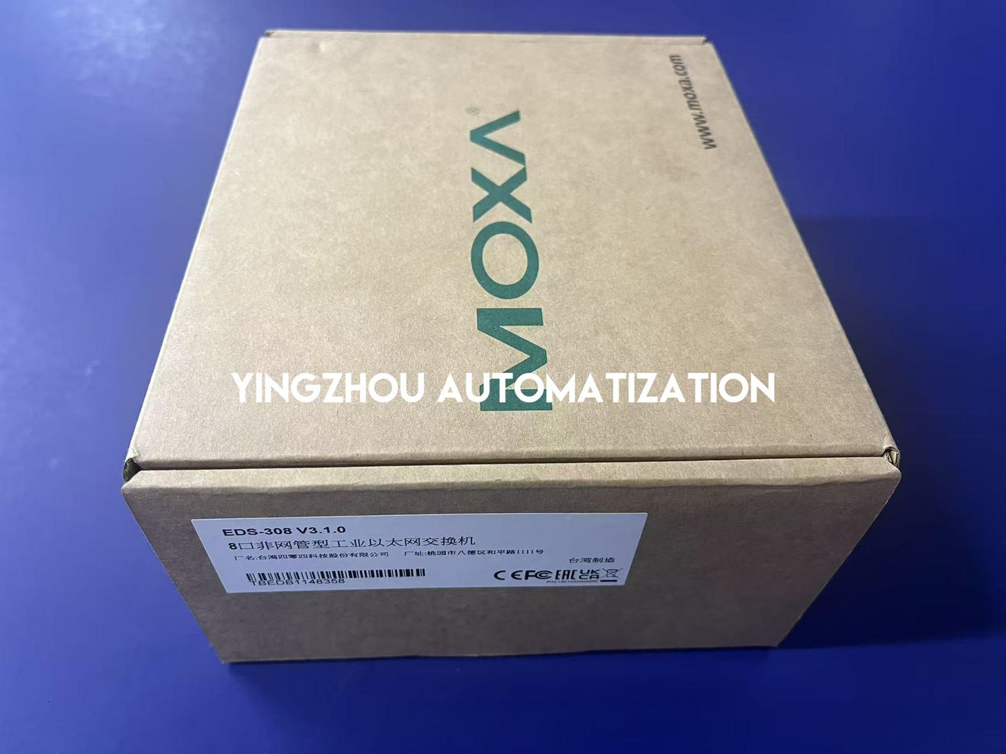 Moxa EDS-308 Industrial Unmanaged Ethernet Switch - 8 Ports, 10/100BaseT(X)-YingZhou Automatization