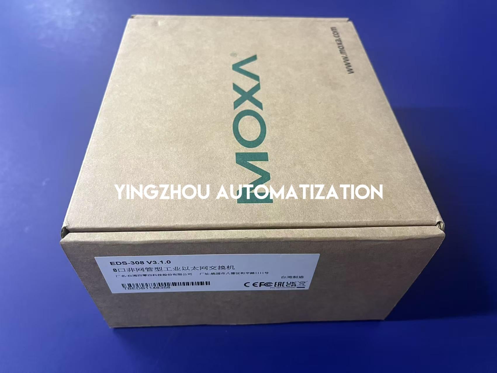 Moxa EDS-308 Industrial Unmanaged Ethernet Switch - 8 Ports, 10/100BaseT(X)-YingZhou Automatization