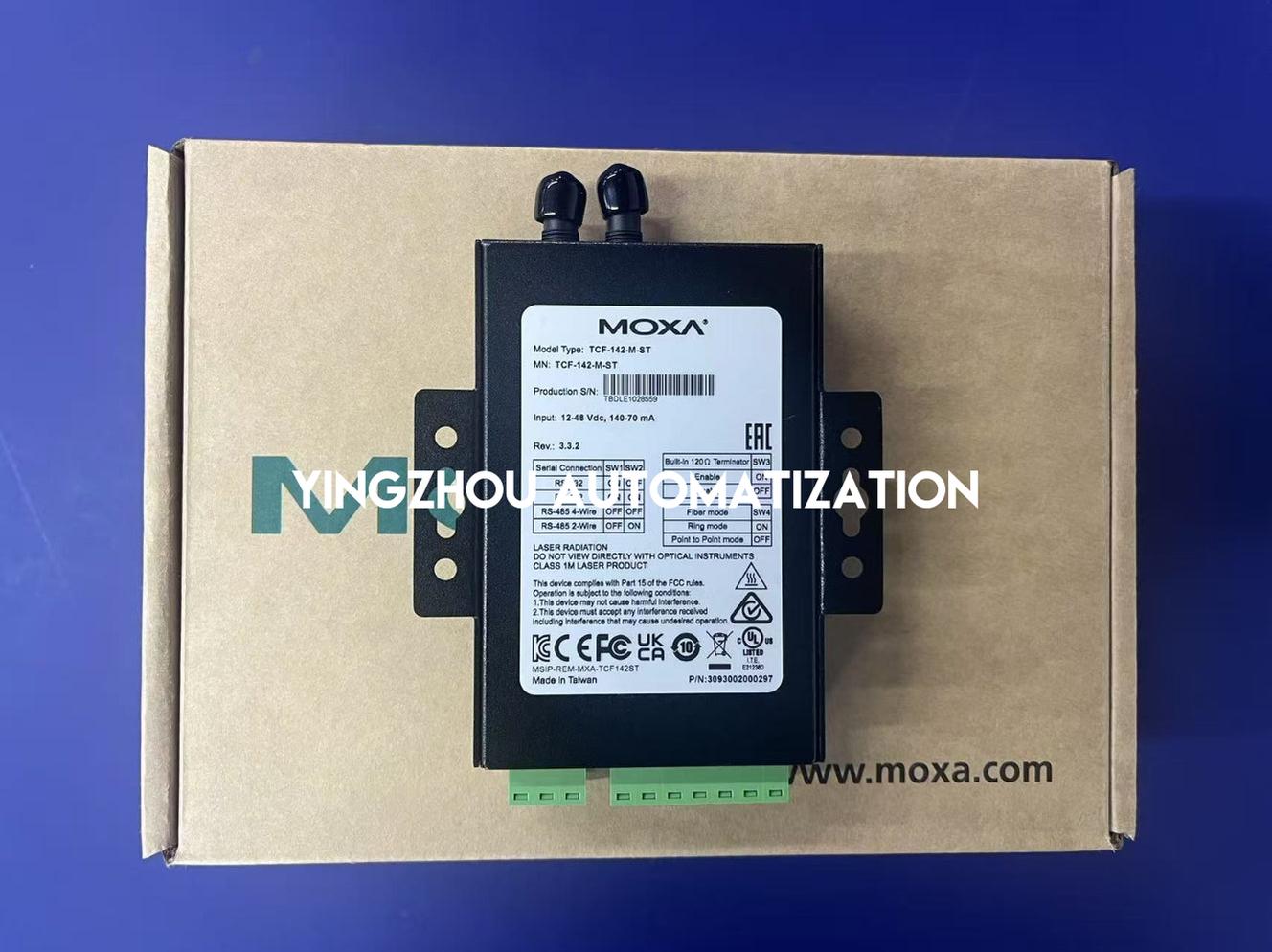 Moxa TCF-142-M-ST Media Converter | RS-232/422/485 to Multi-mode Fiber Converter | Brand New Original-YingZhou Automatization