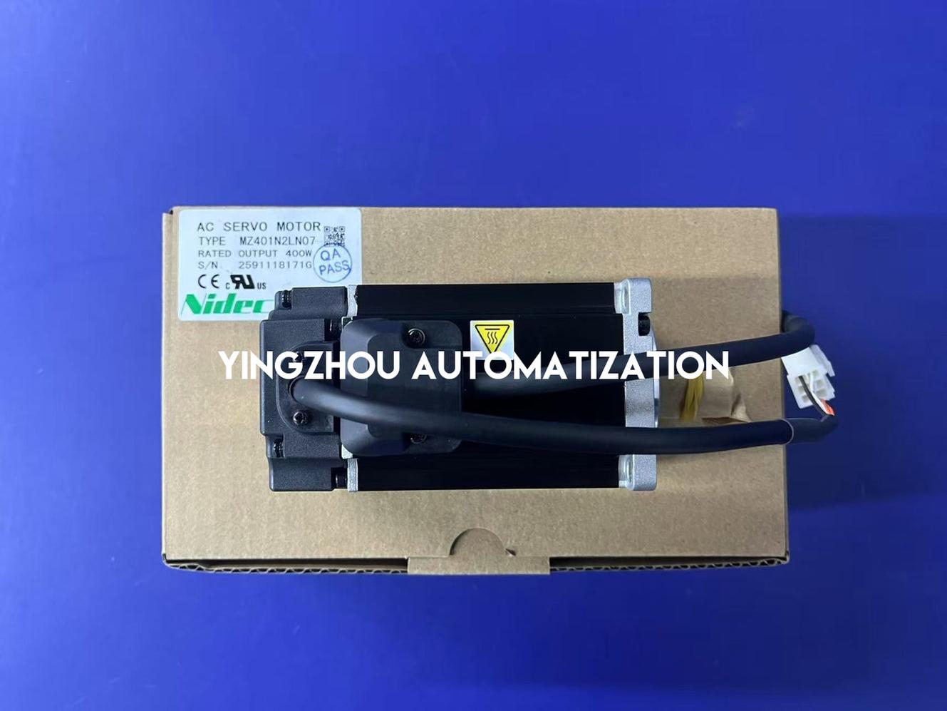 Nidec AC Servo Motor MZ401N2LN07 400W 3000RPM 2.7A-YingZhou Automatization