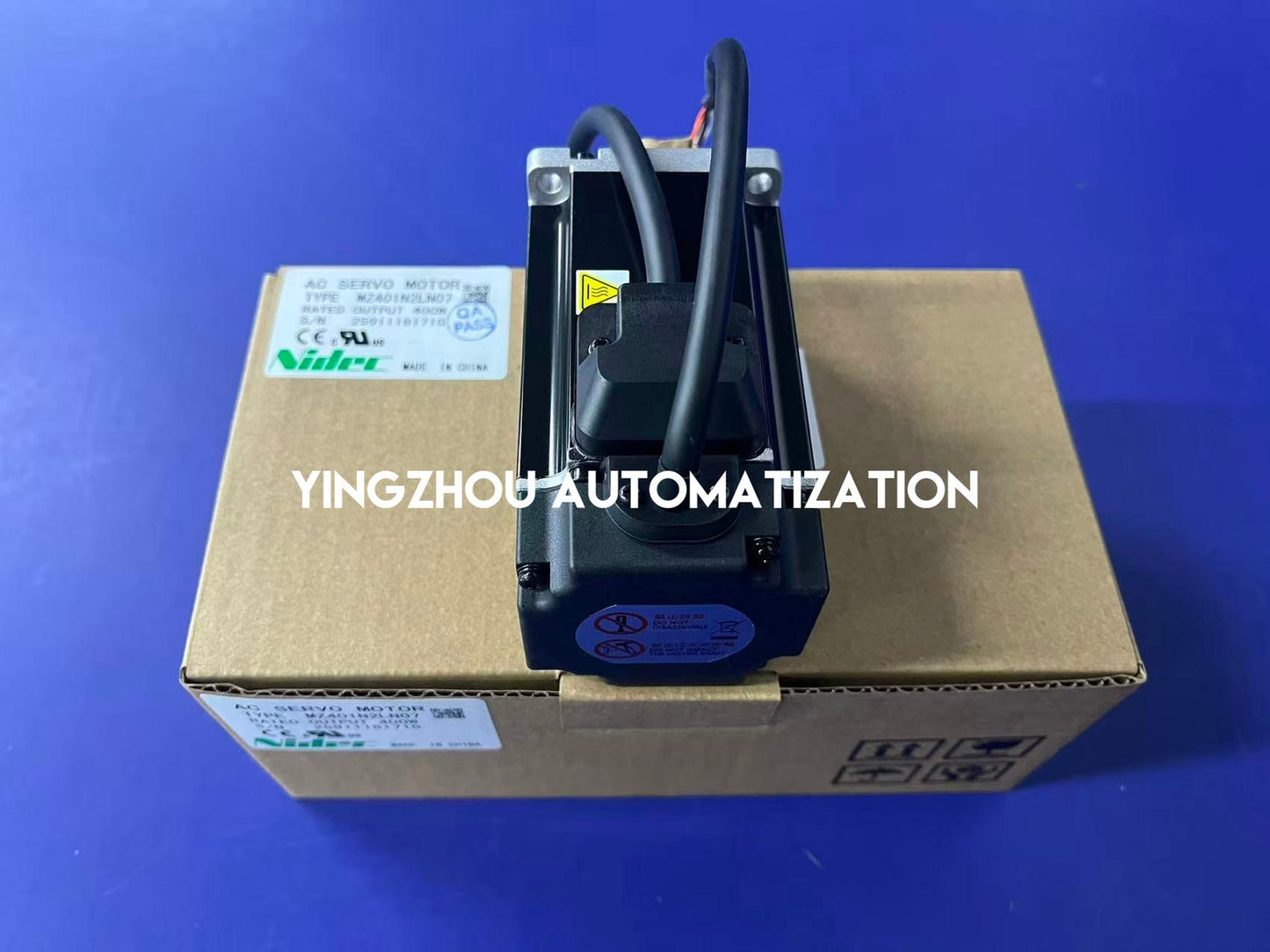 Nidec AC Servo Motor MZ401N2LN07 400W 3000RPM 2.7A-YingZhou Automatization