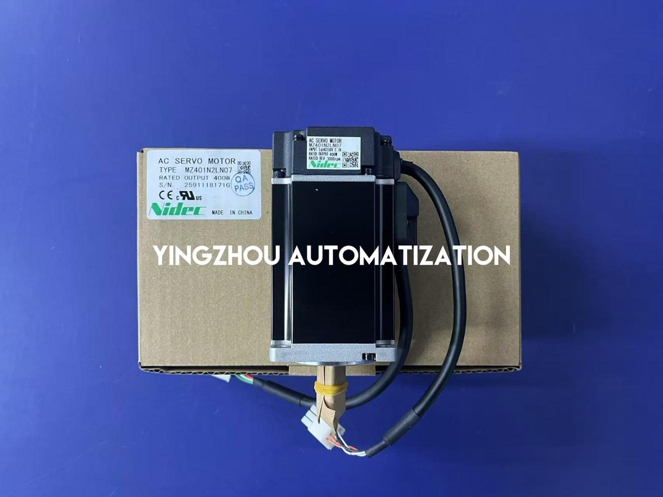 Nidec AC Servo Motor MZ401N2LN07 400W 3000RPM 2.7A-YingZhou Automatization