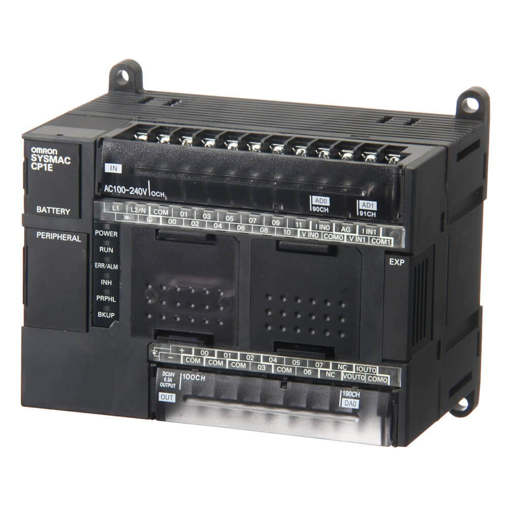 Omron CP1E-N20DT-D Basic PLC | 20 I/O, 24V DC, NPN Transistor Output, Built-in RS-232C-YingZhou Automatization