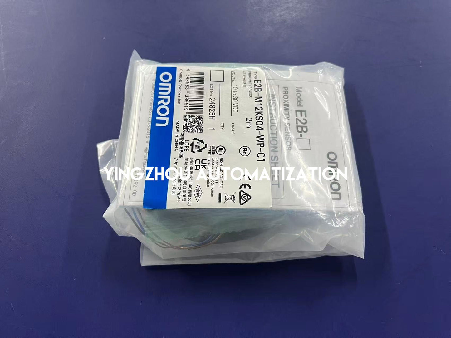 Omron E2B-M12KS04-WP-C1 Sensor | M12 Proximity Sensor Shielded 4mm NPN NO 2M Cable | Brand New Original-YingZhou Automatization