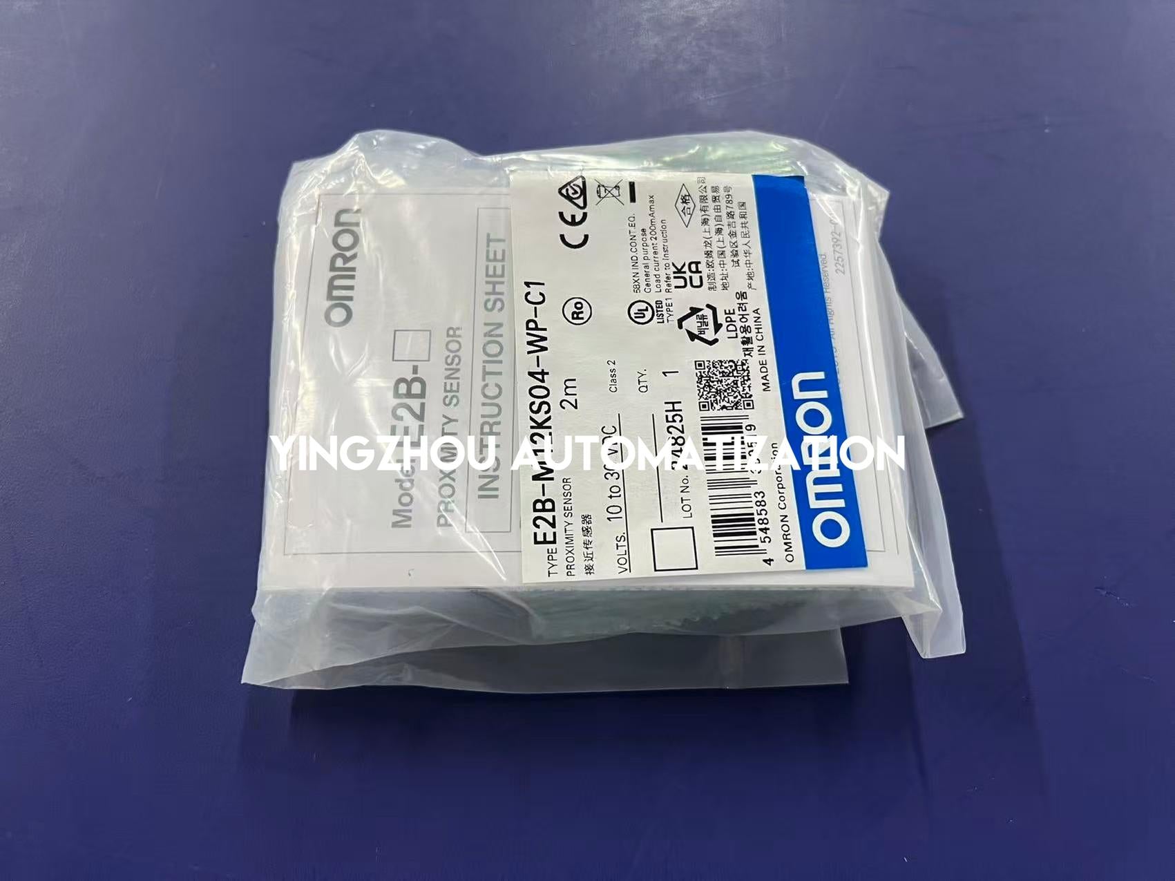 Omron E2B-M12KS04-WP-C1 Sensor | M12 Proximity Sensor Shielded 4mm NPN NO 2M Cable | Brand New Original-YingZhou Automatization
