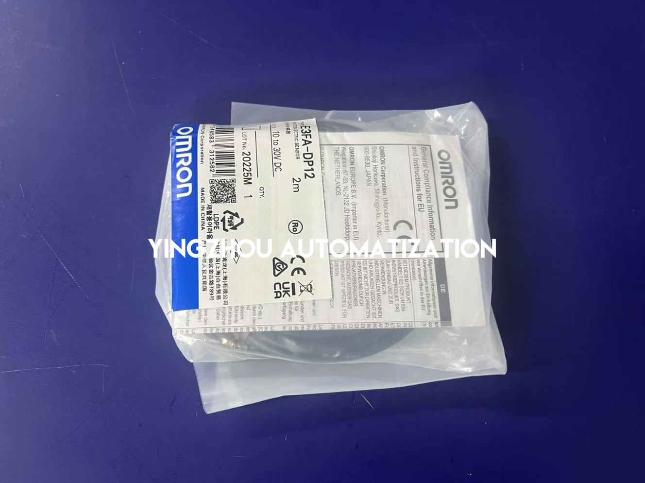 Omron E3FA-DP12 Diffuse-Reflective Photoelectric Sensor | M18 Plastic, 300mm, PNP, M12 Connector-YingZhou Automatization