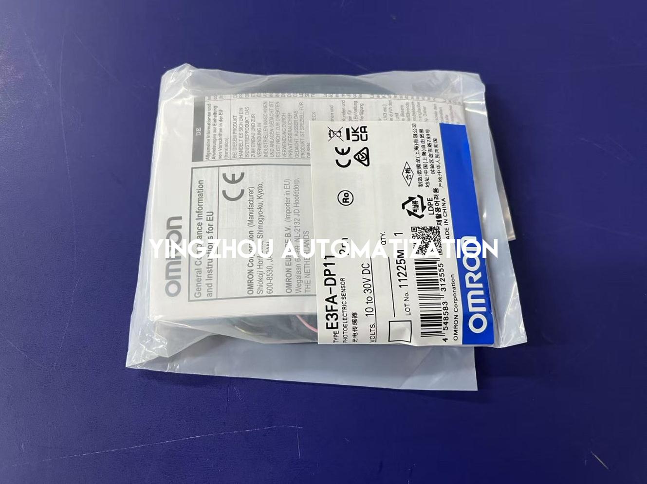 Omron E3FA/E3FB Series E3FA-DP11 Photoelectric sensor , Diffuse-reflective, Sensing distance: 100 mm, PNP output, Pre-wired, 2 m-YingZhou Automatization