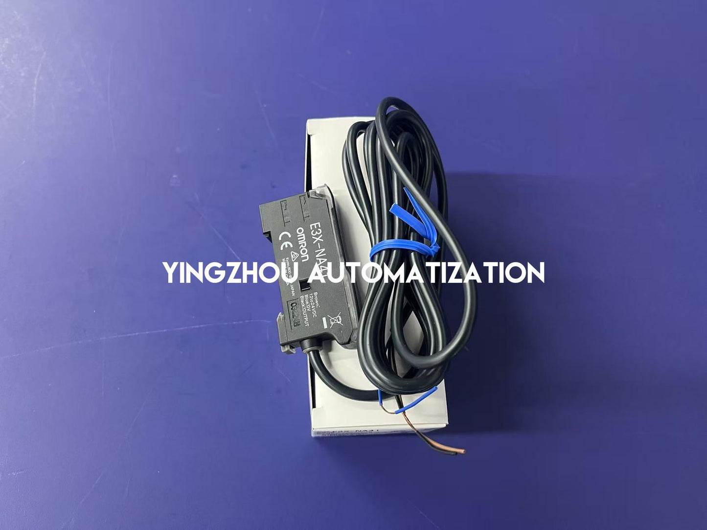 Omron E3X-NA41 Photoelectric sensor, optical fibre amplifier, bar LED display, DC, 3-wire, PNP, 2 m cable-YingZhou Automatization