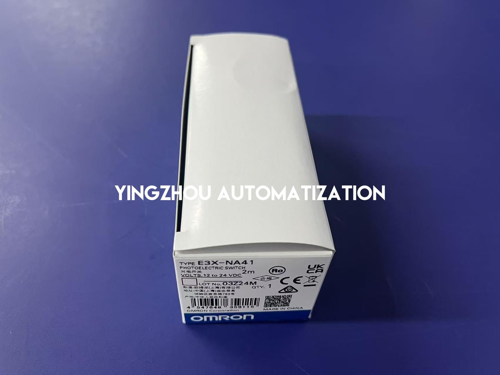 Omron E3X-NA41 Photoelectric sensor, optical fibre amplifier, bar LED display, DC, 3-wire, PNP, 2 m cable-YingZhou Automatization