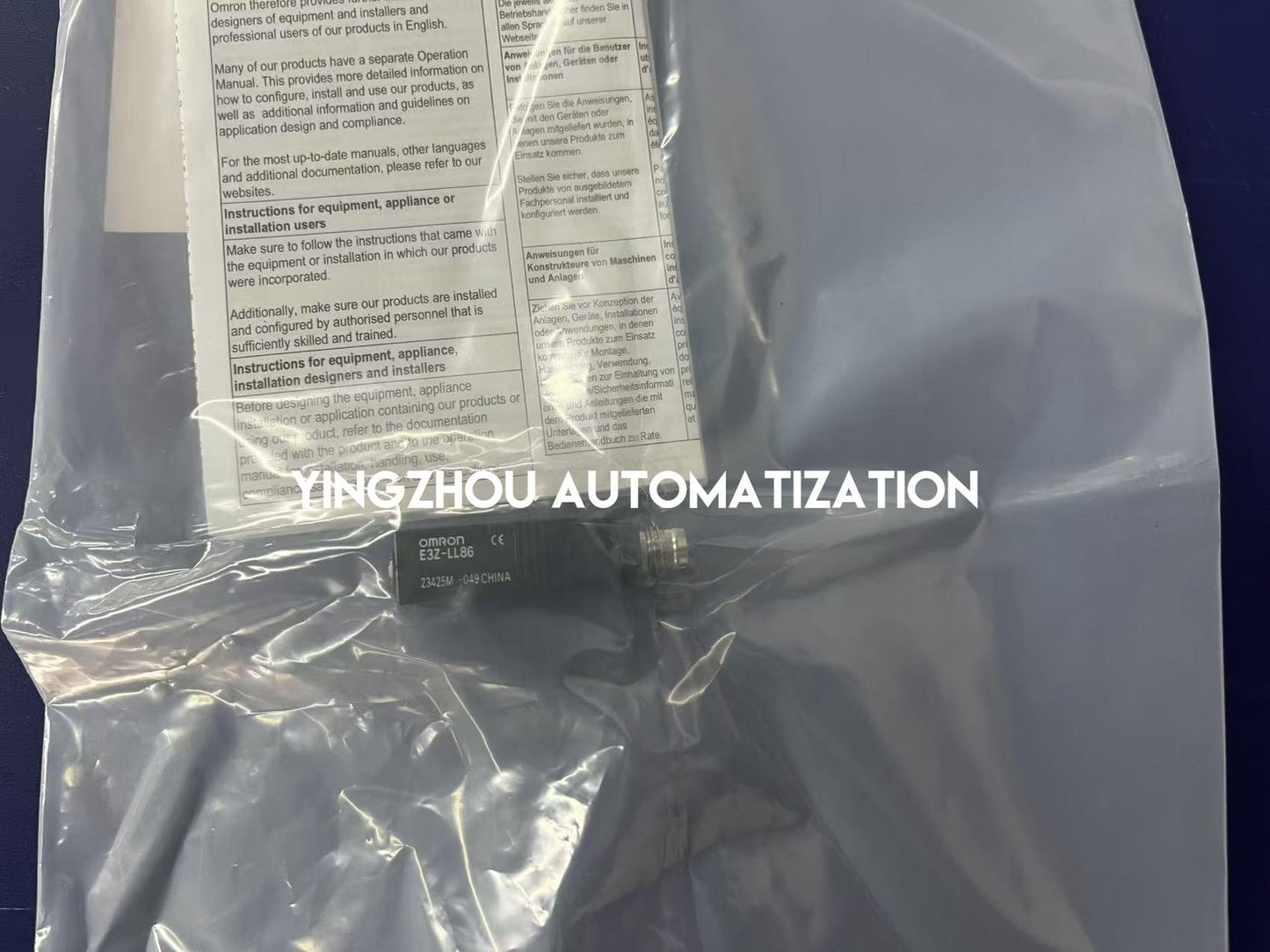 Omron E3Z-LL86 Sensor | Compact Laser Photoelectric Sensor PNP Output M8 Connector | Brand New Original-YingZhou Automatization